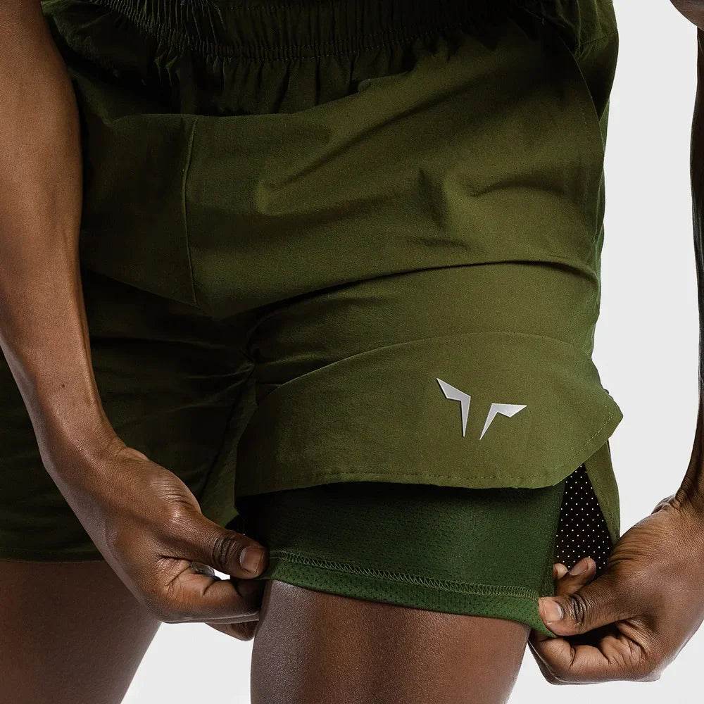 Buy Center Men's 2-in-1 Running Shorts - Quick-Drying Gym Wear - Buy Center UK