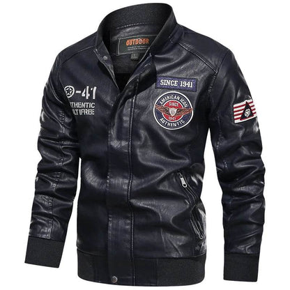 Buy Center Men's Color Block Motorcycle Jacket - Spring & Autumn Style - Buy Center UK