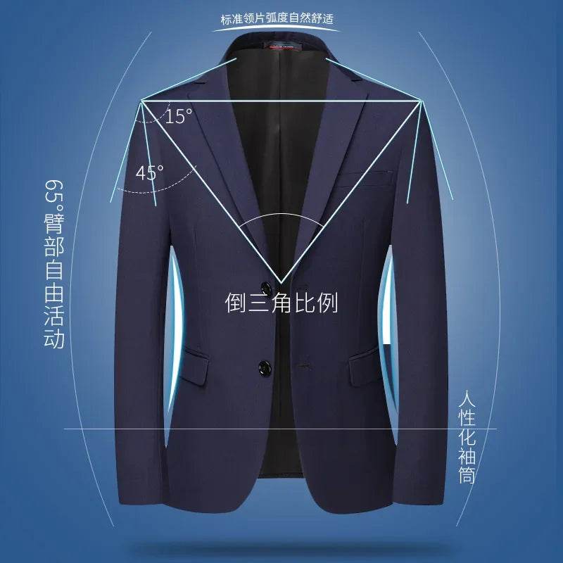 Buy Center Men's Solid Color Blazer - British Style, Wedding & Work - Buy Center UK