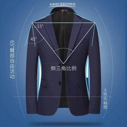 Buy Center Men's Solid Color Blazer - British Style, Wedding & Work - Buy Center UK