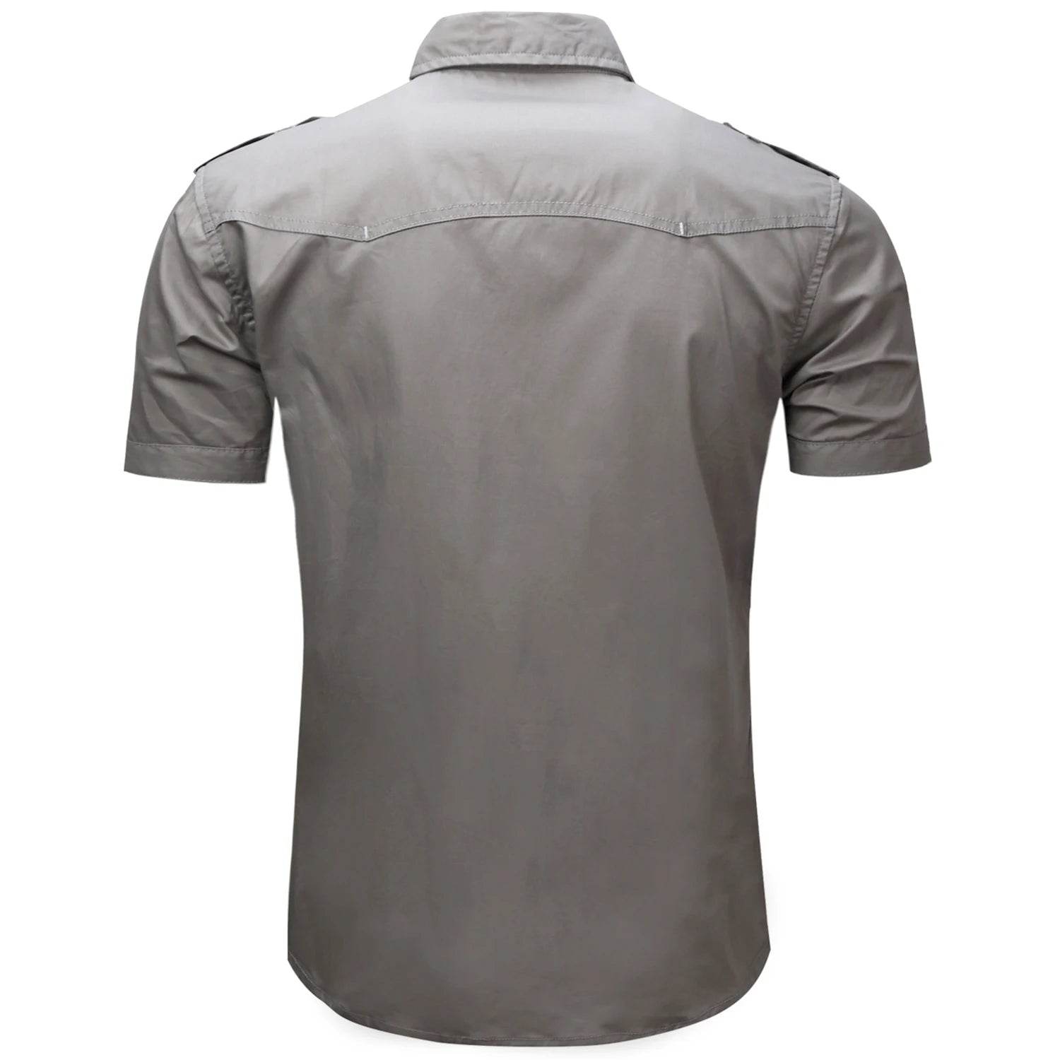 Buy Center Men's Short Sleeve Safari Shirt - Stylish Casual Top - Buy Center UK