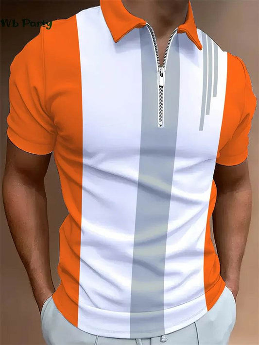 Buy Center Classic Stripe T-Shirt - Breathable Polo for Men - Buy Center UK