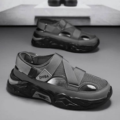 Buy Center Summer Men Sandals - Genuine Leather Casual Footwear - Buy Center UK