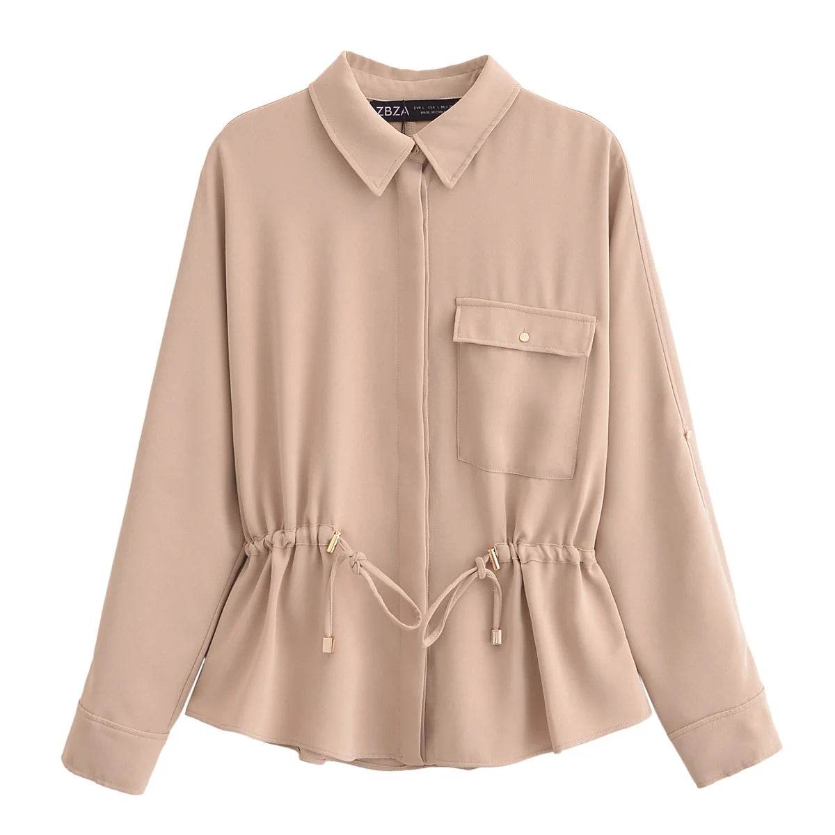 PB&ZA Women's Fashion Sets - Collared Blouse & Wide Leg Pants - Buy Center UK