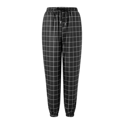 Buy Center Men’s Plaid Pants - Elastic Waist Casual Trousers with Pockets - Buy Center UK