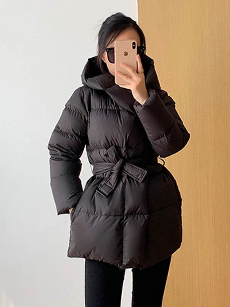 2024 Women's Ultra Light Down Jacket - Stylish Hooded Puffer Coat - Buy Center UK