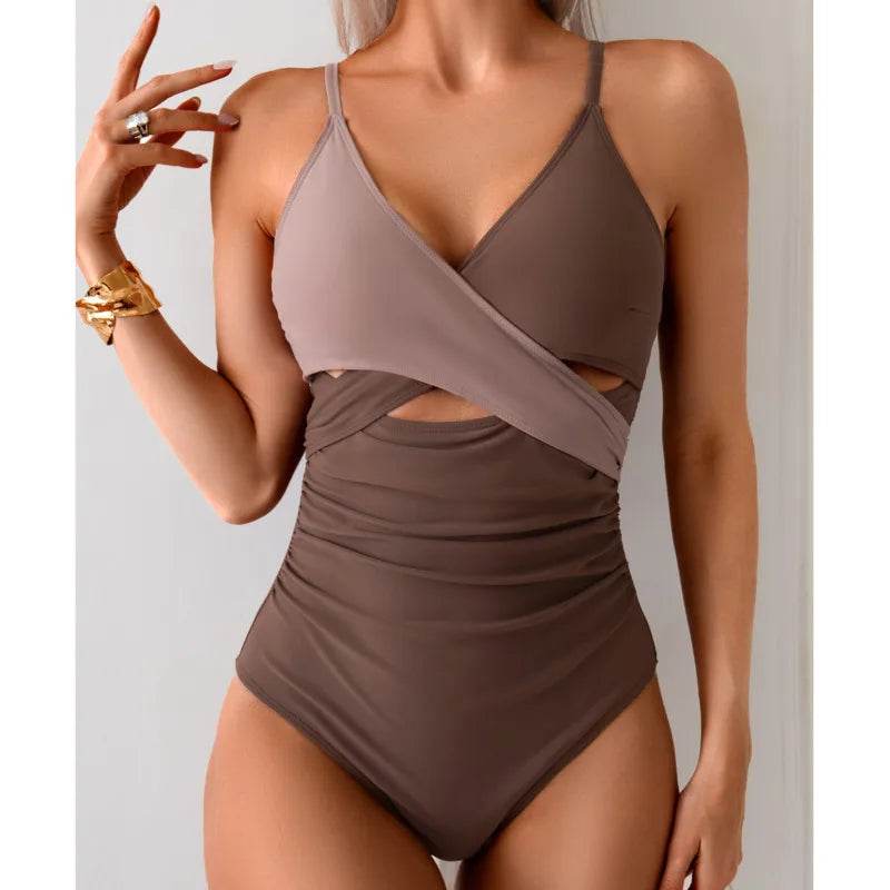 New Sexy One Piece Plus Size Swimsuit - Flattering & Comfortable Fit - Buy Center UK