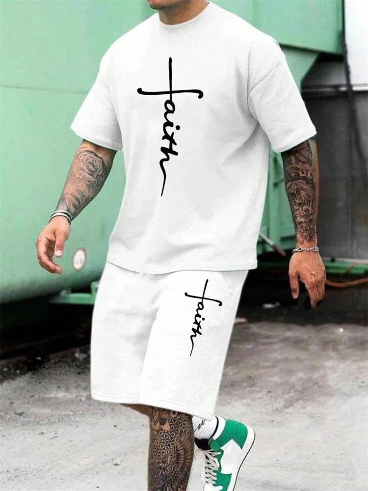 2024 New Men's Summer Fashion Set - Short Sleeve & Shorts - Buy Center UK
