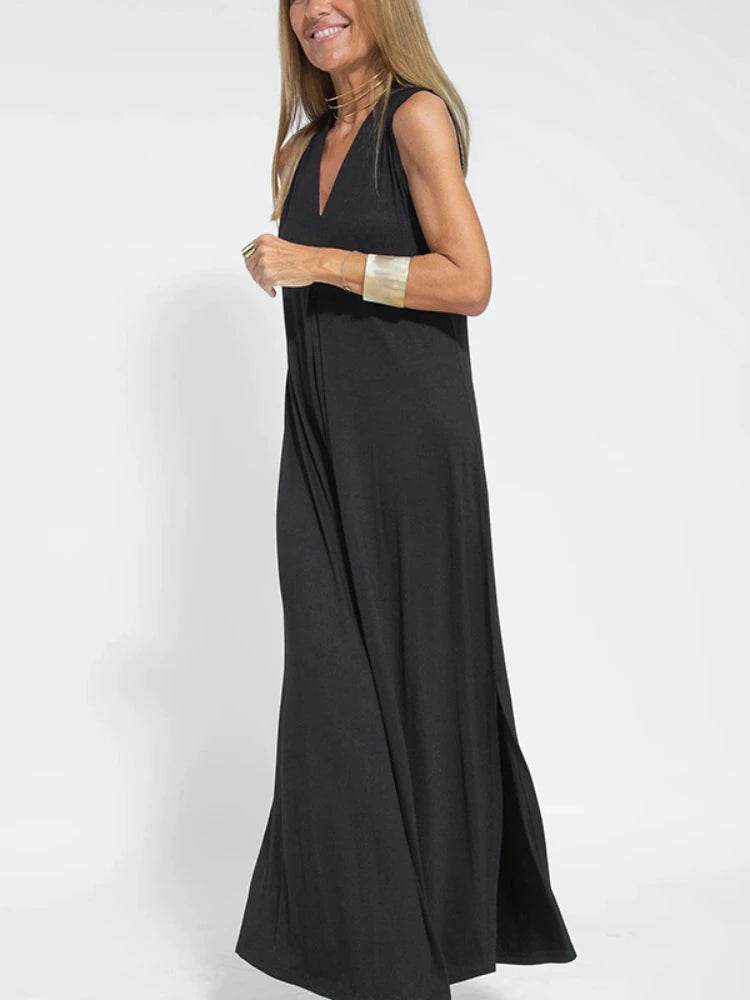 Elegant V-Neck Pullover Dress - 2025 Beach Resort Two-Piece Set - Buy Center UK