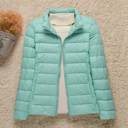 Buy Center Women's Down Jacket - Lightweight Hooded Parka for Winter - Buy Center UK