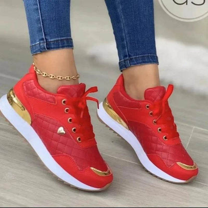 2025 Women's Mesh Sneakers - Lightweight Lace-Up Patchwork Shoes - Buy Center UK