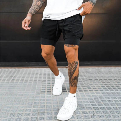 Buy Center 2 in 1 Running Shorts for Men - Breathable, Quick-Dry Design - Buy Center UK