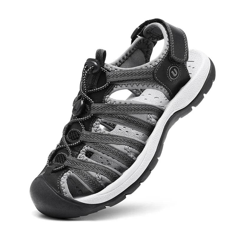 SENLONGBAO Women's Summer Leather Sandals - Comfortable Gladiator Design - Buy Center UK