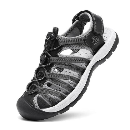 SENLONGBAO Women's Summer Leather Sandals - Comfortable Gladiator Design - Buy Center UK