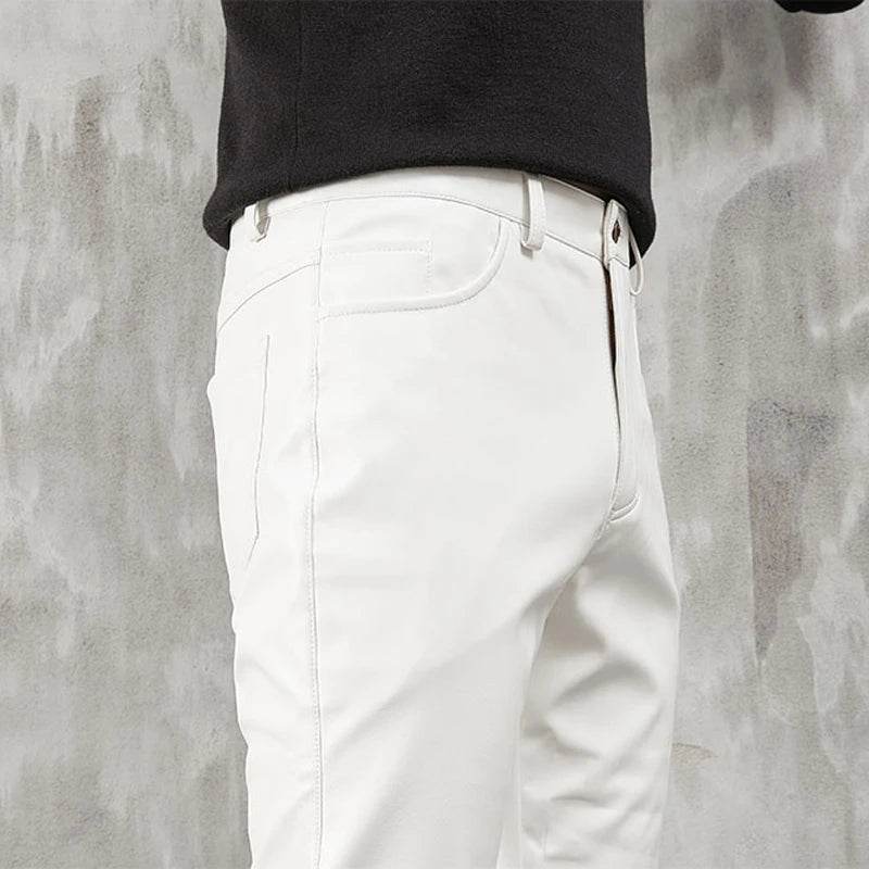 Buy Center Men's Skinny Fit PU Leather Pants - Perfect for Nightclubs - Buy Center UK