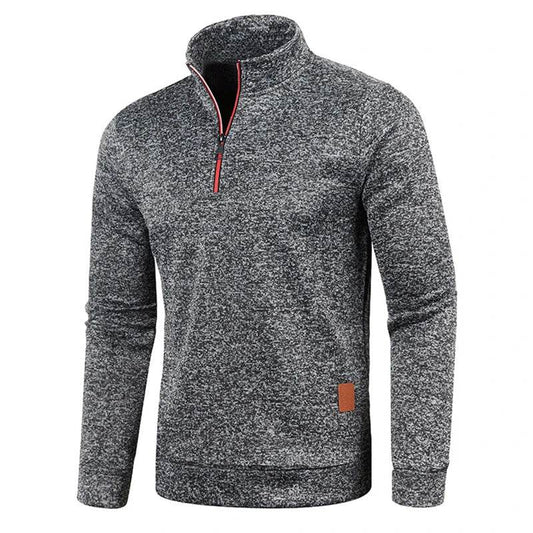Buy Center Men's Half Zipper Pullover Sweater - Casual Turtleneck Style - Buy Center UK