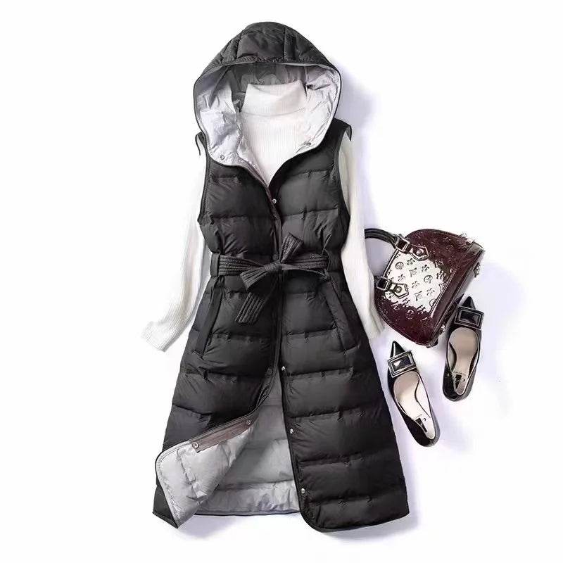 Buy Center Women’s Slim Fit Down Vest - 90% White Duck Down Jacket - Buy Center UK