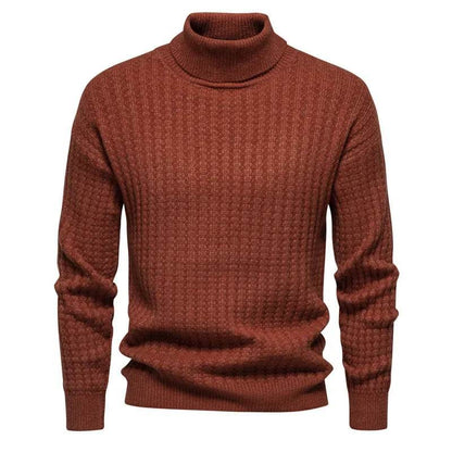 Buy Center Men's Turtleneck Pullover Sweater - Casual Knit for Winter - Buy Center UK