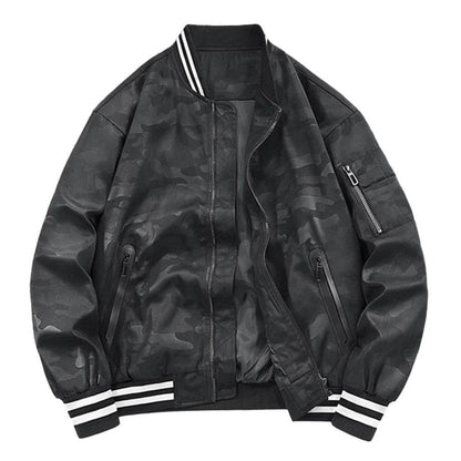 Buy Center Lightweight White Baseball Jacket for Men - Spring Autumn Style - Buy Center UK
