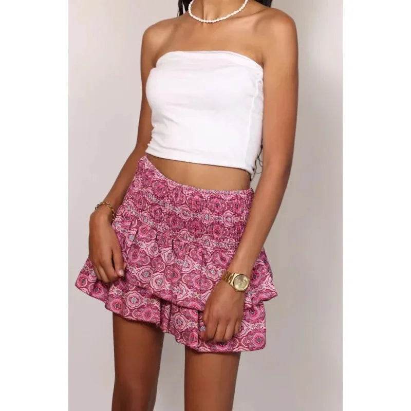 2023 Women's Mini Dress - Floral Ruffle Edge in 13 Colors - Buy Center UK