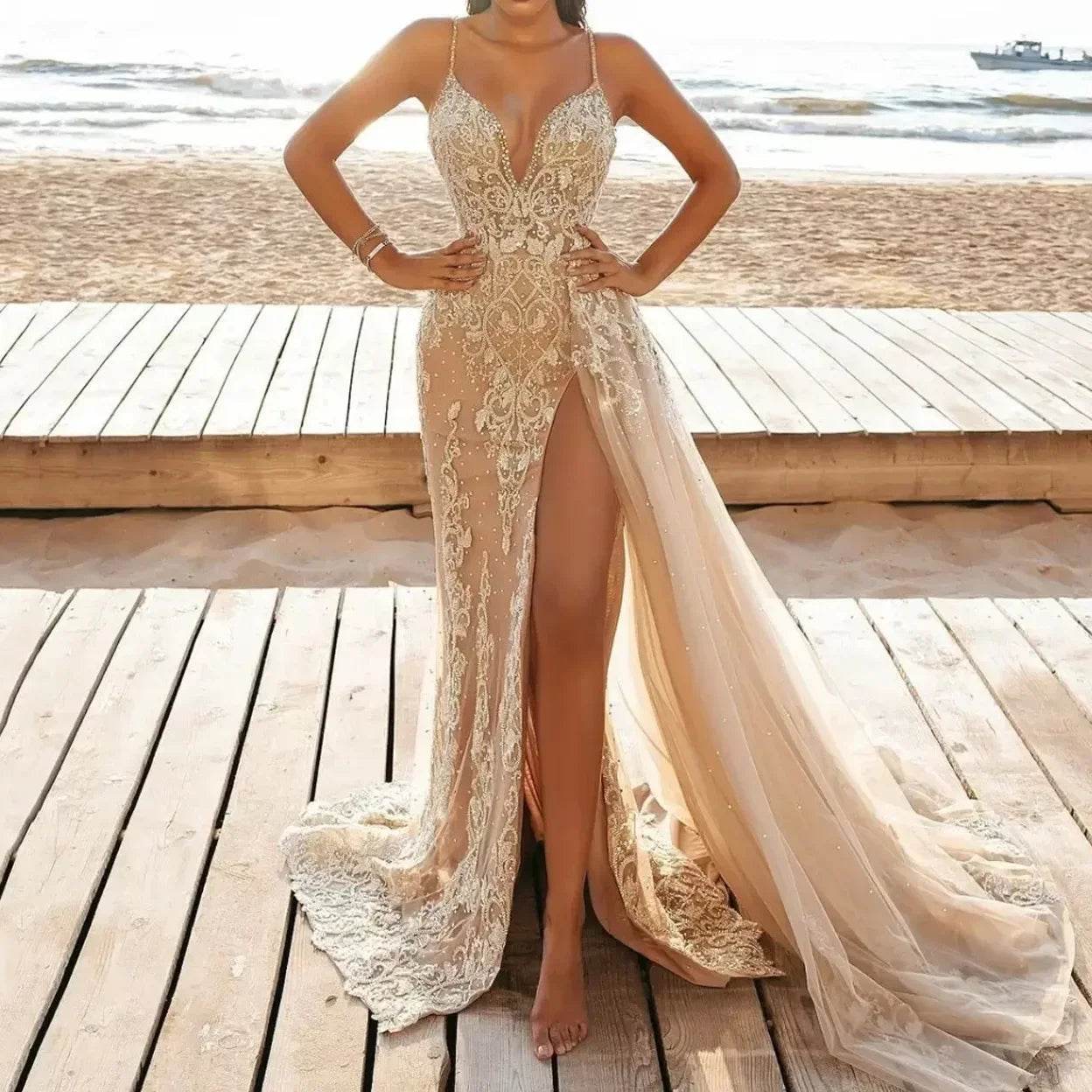 2024 Summer Women's Sleeveless Long Dress - Fashionable Mesh Design - Buy Center UK