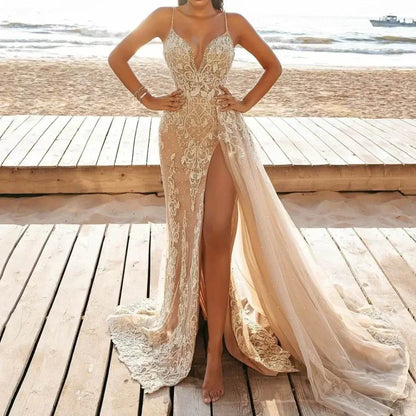 2024 Summer Women's Sleeveless Long Dress - Fashionable Mesh Design - Buy Center UK