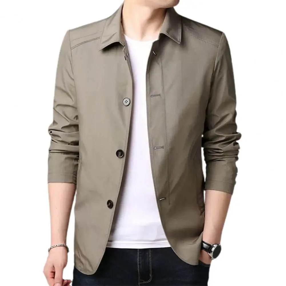 Buy Center Korean Style Windbreaker Coat - Casual Men's Jacket - Buy Center UK