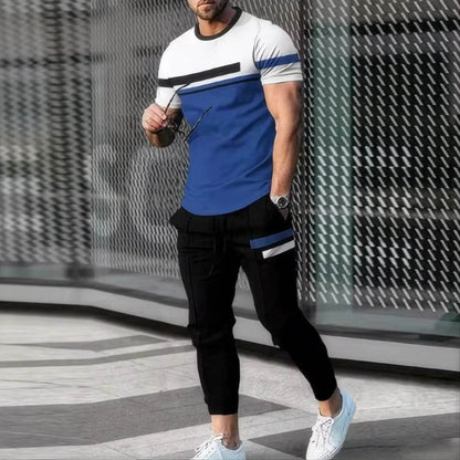 Buy Center Men's 2-Piece Jogging Suit - 3D Printed Summer Style - Buy Center UK