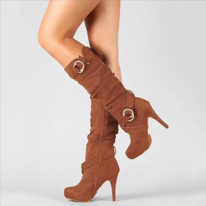 2023 Women’s Retro Over The Knee Boots - High Heel & Platform - Buy Center UK