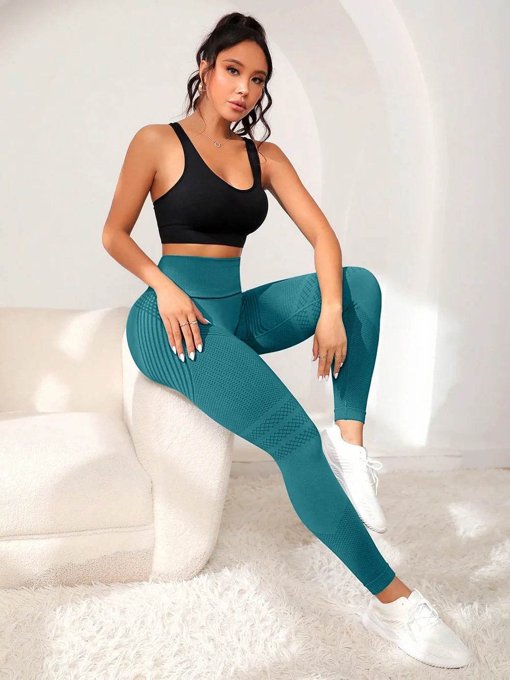 Buy Center Women's High Waisted Sports Tight Pants - Lifting & Sexy Lines - Buy Center UK