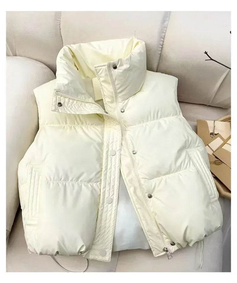 2024 Autumn Winter Puffer Vest - Ladies Sleeveless Down Waistcoat - Buy Center UK