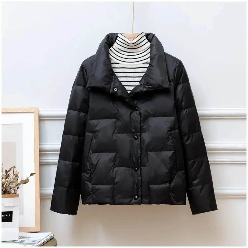 2024 Women's Down Jacket - Lightweight Puffer Coat for Winter Style - Buy Center UK