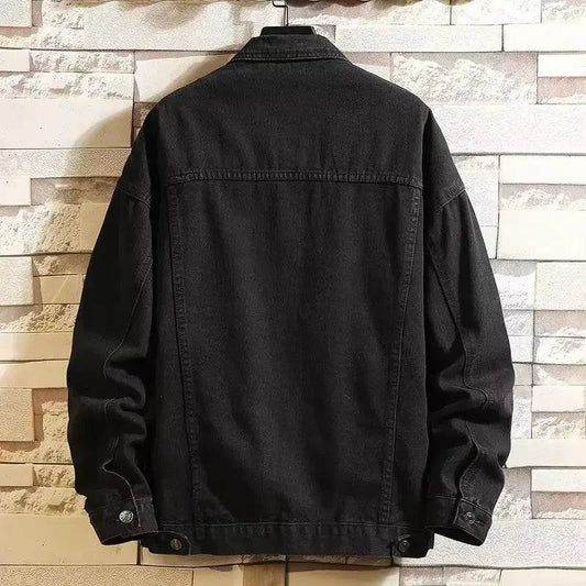 Buy Center Men's Denim Jacket - Loose Fit, Trendy Hong Kong Style - Buy Center UK