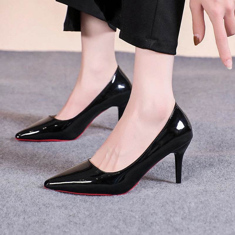 Buy Center Red Sole High Heel Pumps - Classic Pointed Toe Design - Buy Center UK