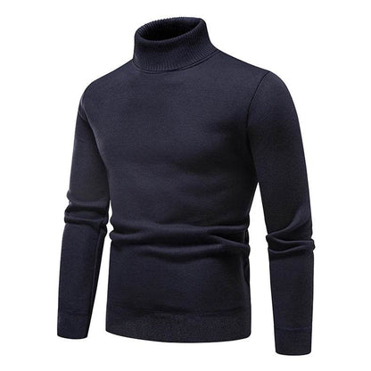 Buy Center Men's Turtleneck Sweater - Cozy Solid Color Casual Knit - Buy Center UK