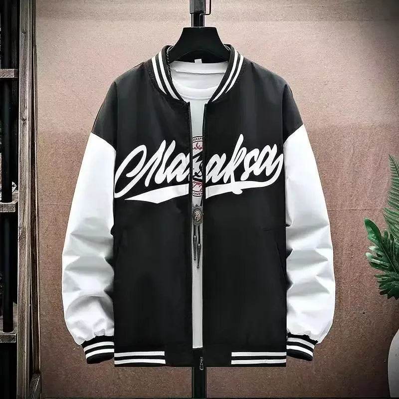 Trendy Men's Baseball Jacket - Casual Loose Fit for Spring & Autumn - Buy Center UK