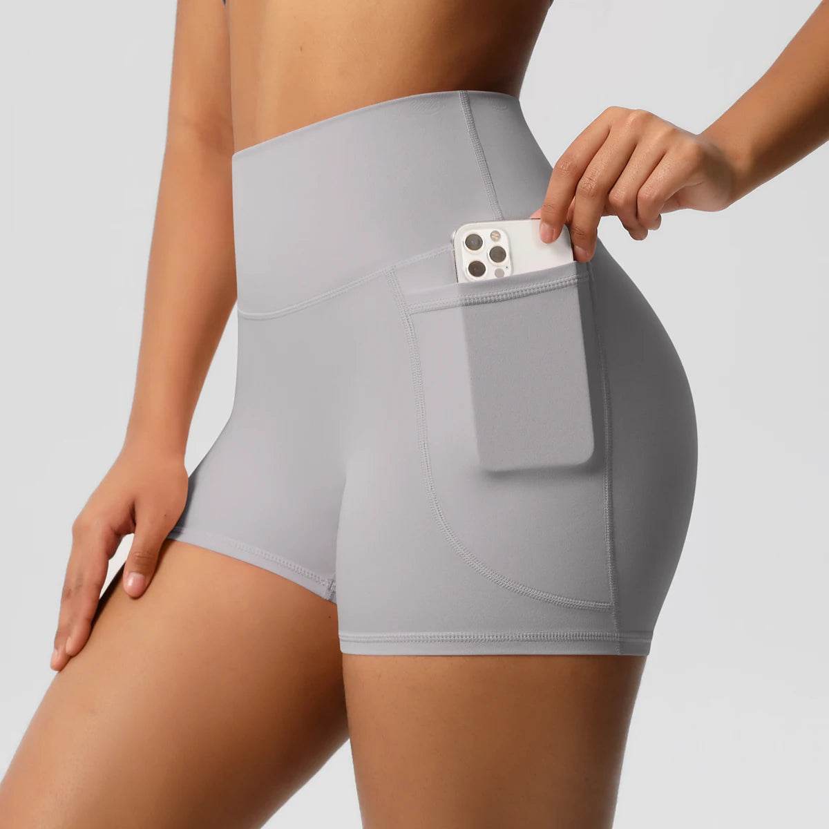 Buy Center Women's Nylon Tummy Lifting Shorts - Gym & Outdoor Ready - Buy Center UK