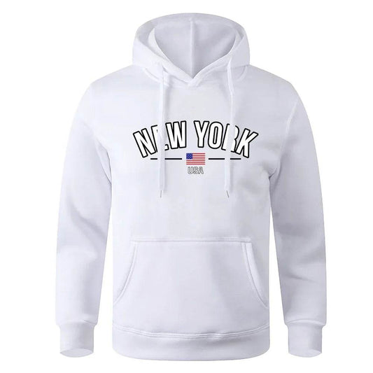 Buy Center Men’s NEW YORK City Print Hoodie - Casual Oversized Fit - Buy Center UK