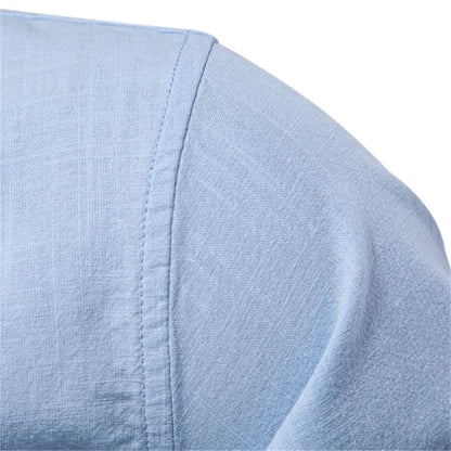 AIOPESON 100% Cotton Long Sleeve Shirt for Men - Casual Elegance - Buy Center UK