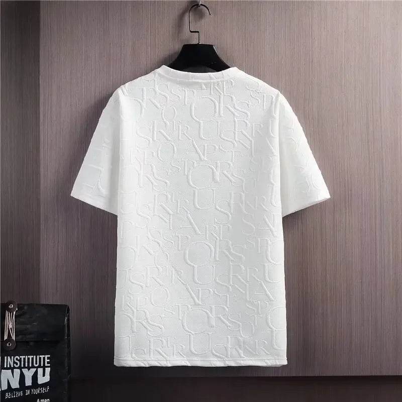 Buy Center Men's Summer Korean Style Short Sleeve T-Shirt & Shorts Set - Buy Center UK