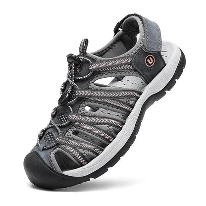 SENLONGBAO Women's Summer Leather Sandals - Comfortable Gladiator Design - Buy Center UK