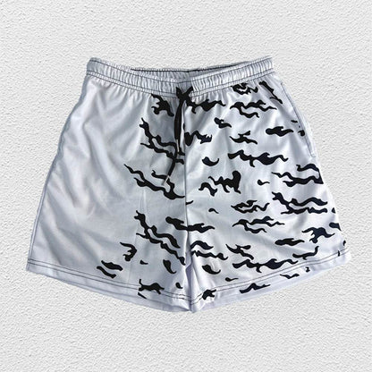 Buy Center Anime Running Shorts for Men - Quick Dry Gym Fitness Wear - Buy Center UK