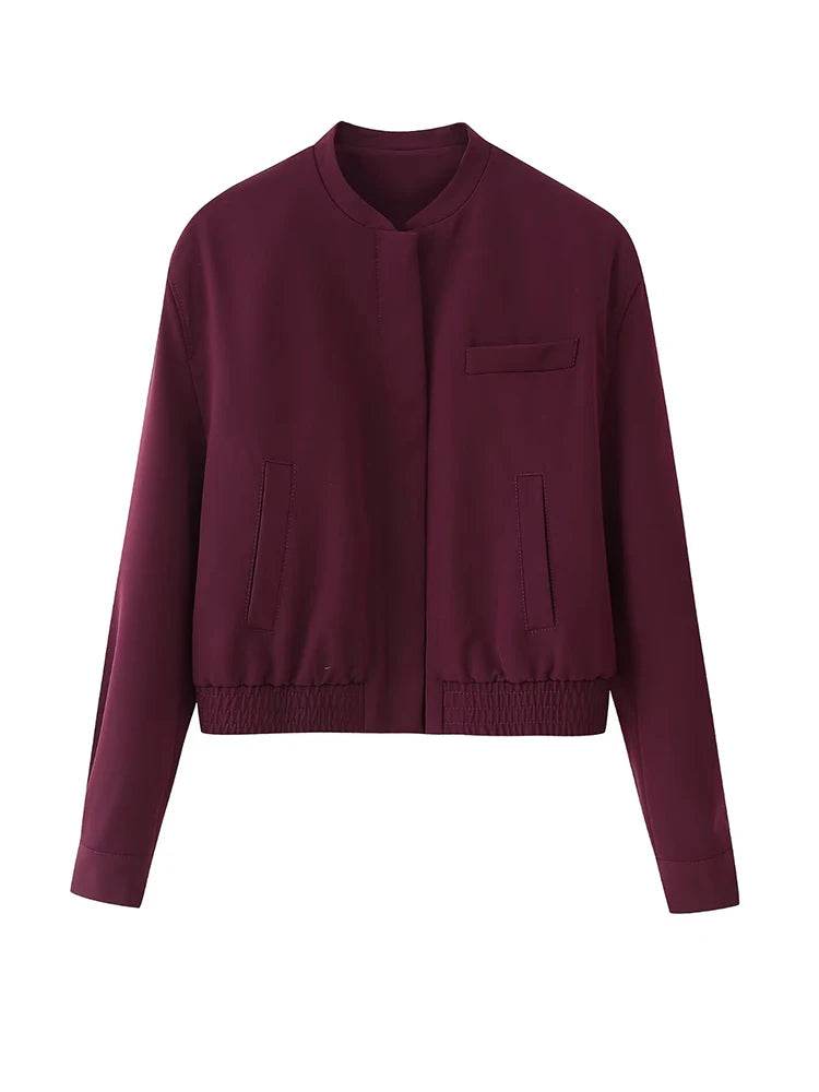 TFMLN 2025 Women’s Bomber Jacket & Pant Set - Casual Spring Fashion - Buy Center UK
