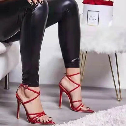 Buy Center Women's Summer High Heels - Open Toe Stilettos Pumps - Buy Center UK