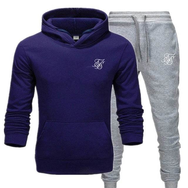 Sik Silk Men’s Tracksuit - Stylish Sweatshirt & Sweatpants Set - Buy Center UK