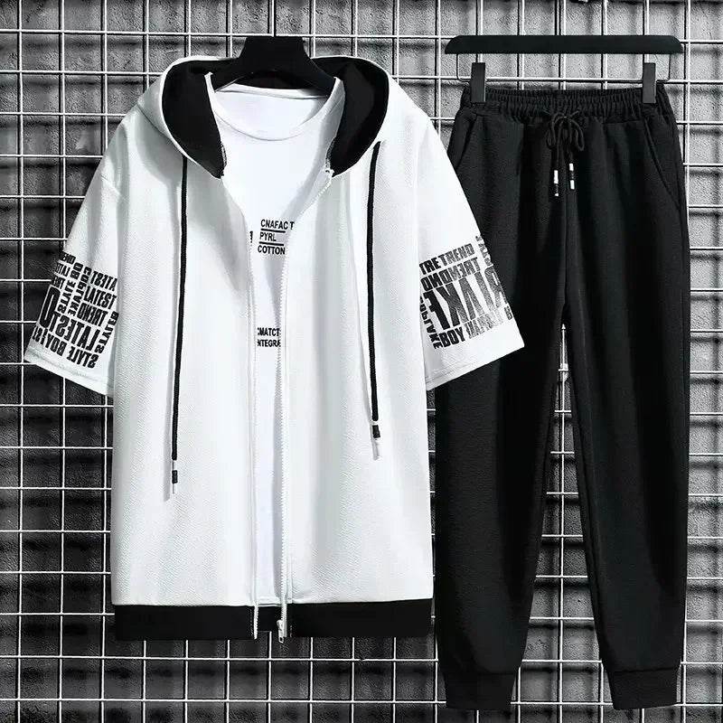 Buy Center Men's Summer Sports Suit - Quick Dry T-Shirt & Pants - Buy Center UK