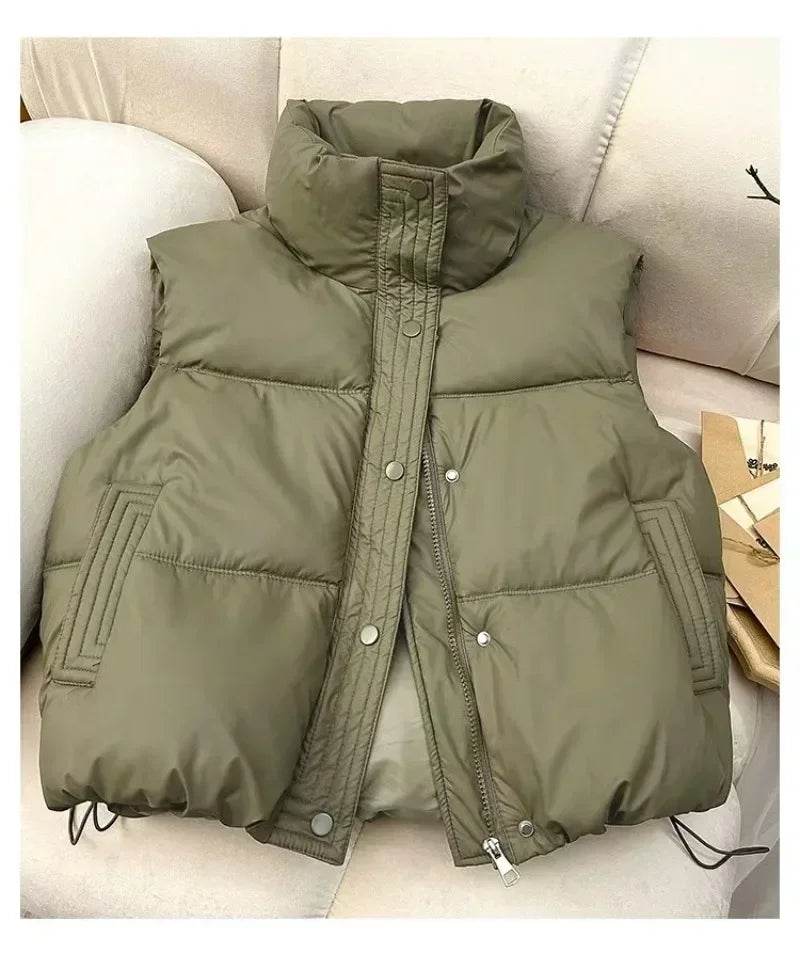 2024 Autumn Winter Puffer Vest - Ladies Sleeveless Down Waistcoat - Buy Center UK