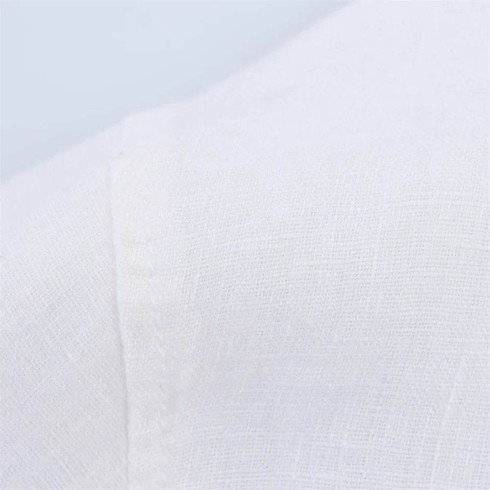 PB&ZA Women's Long Sleeve Shirt - White Button Down with Side Tie - Buy Center UK