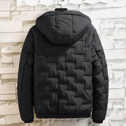 Buy Center Men's Padded Down Jacket - Hooded Winter Parka 2024 - Buy Center UK