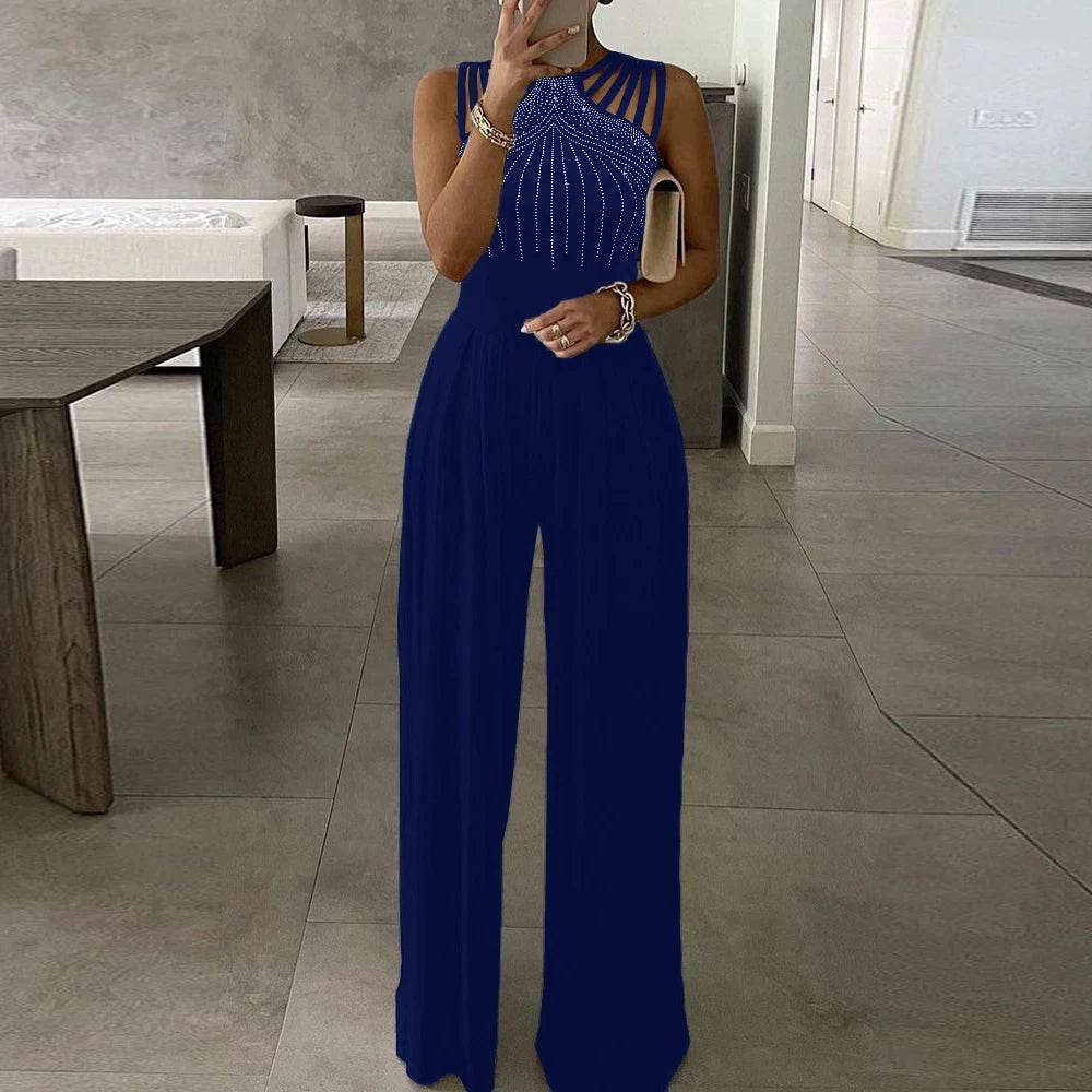 Buy Center Women's Retro Jumpsuit - Casual Solid Overalls for Summer - Buy Center UK